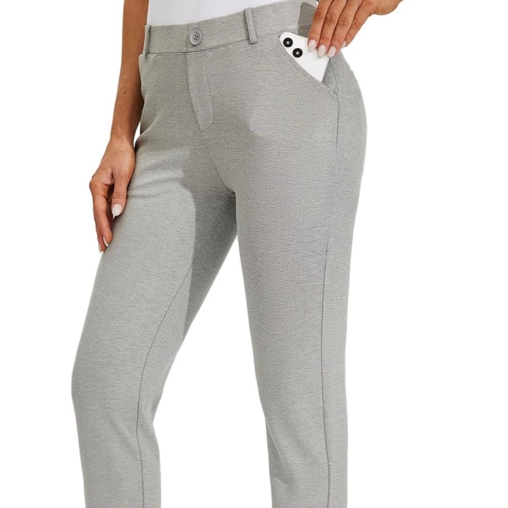 Amazon Women's Light Gray Ankle Pants